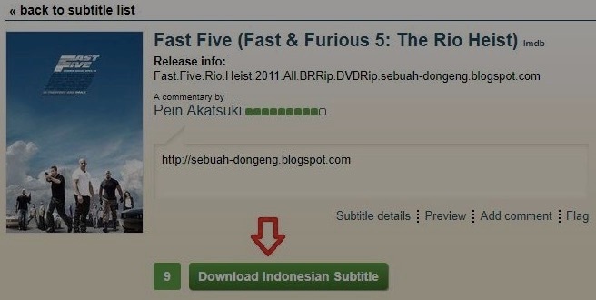 subtitle fast and furious 7 lebah ganteng